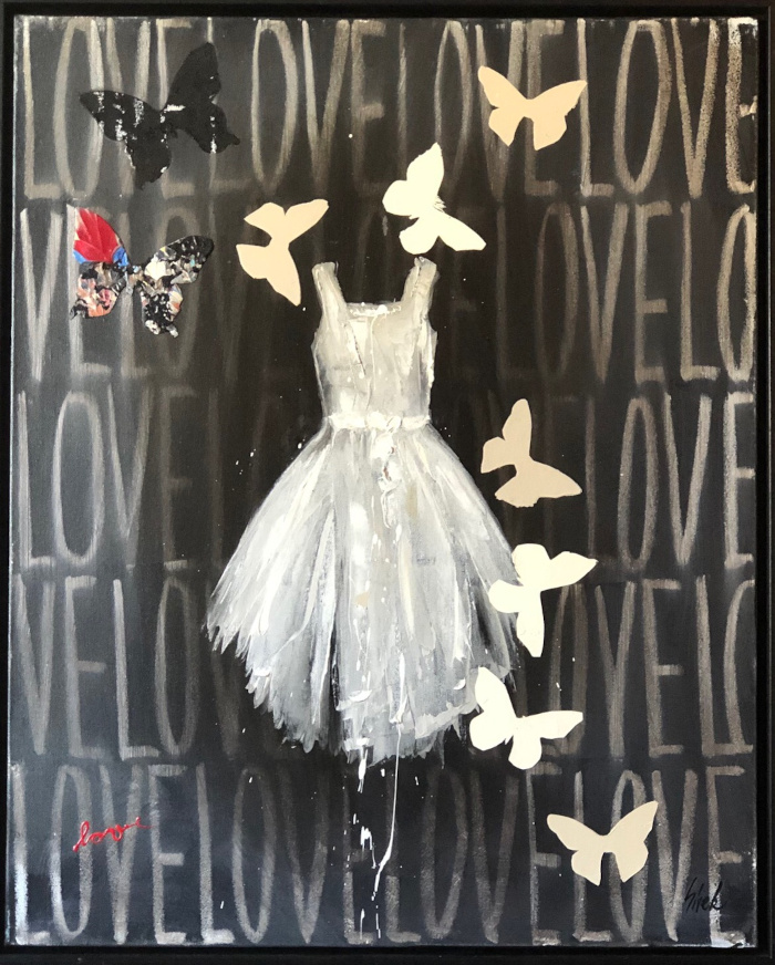 Love Dress, White Butterflies